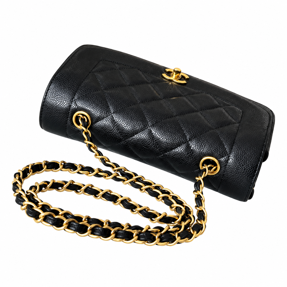 Chanel Quilted Weekend Crossbody Bag 22.5cm