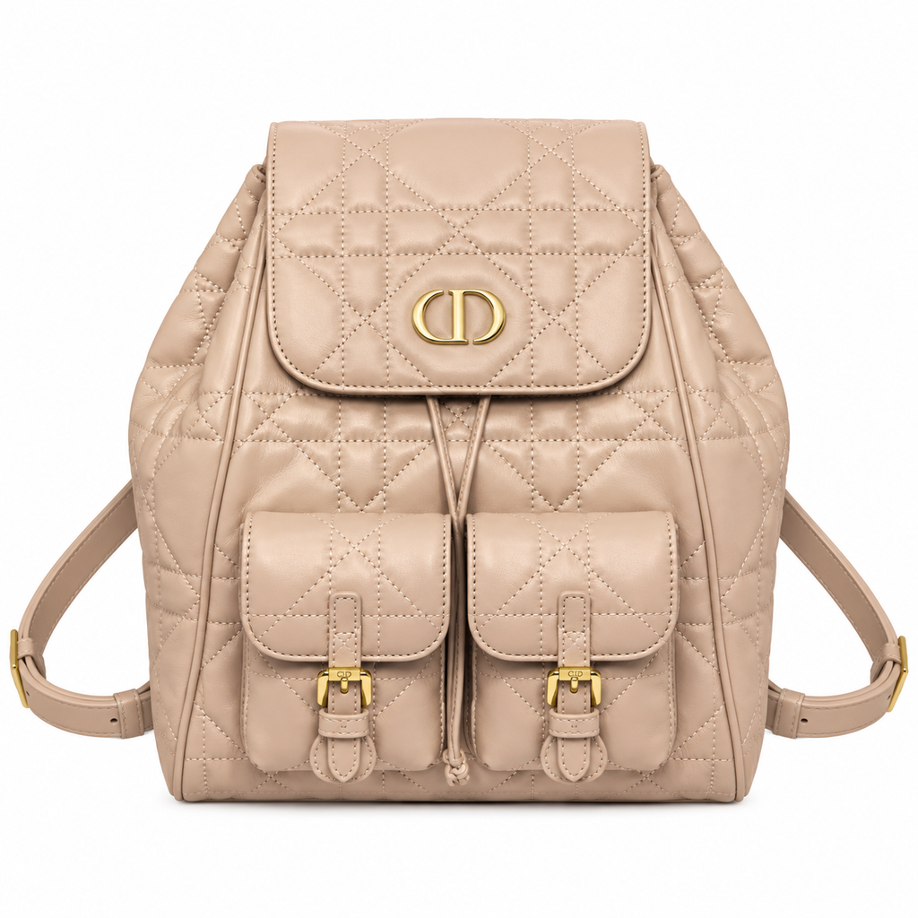 Dior Cannage Quilted Travel Backpack 23cm