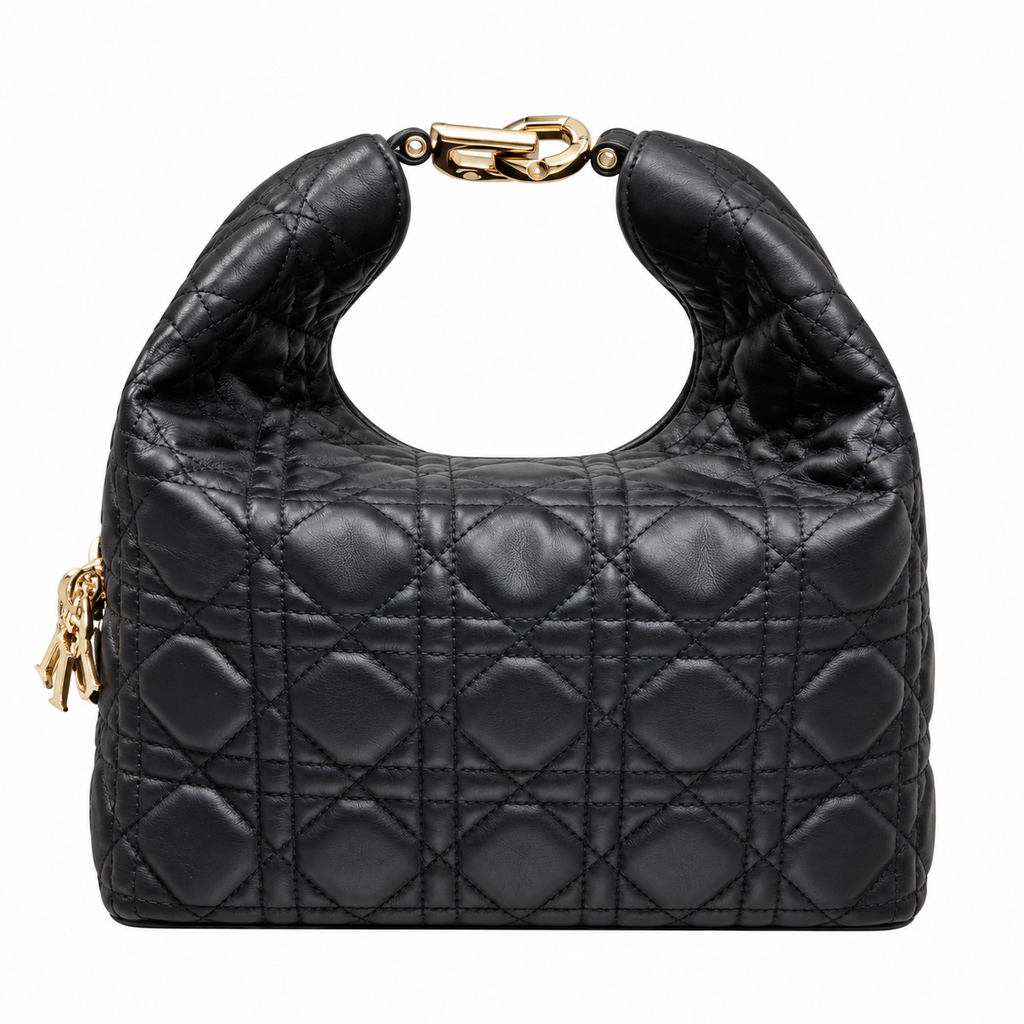 Dior Cannage Quilted Top Handle Bag 22.5cm