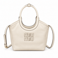 Miu Miu Leather Top Handle Bag 22 cm