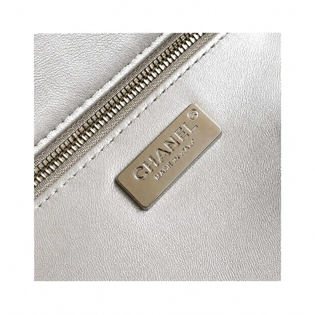 Chanel Charcoal Sequin Flap Bag | Crystal Tennis Chain Strap & Silver Snap Closure