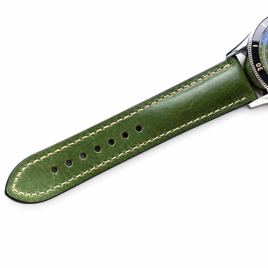 Blancpain Air Command Flyback Chronograph Steel Green Dial Watch