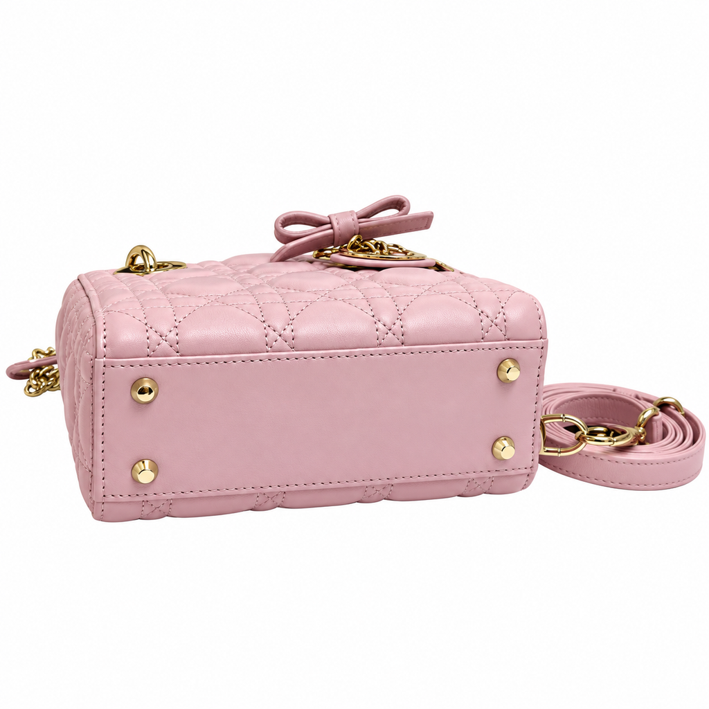 Dior Cannage Quilted Compact Travel Bag 17cm