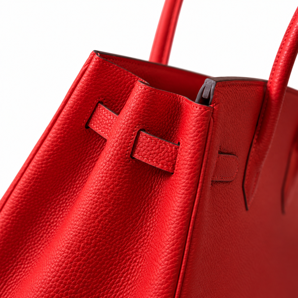 Hermès 25cm Structured Handbag – Open-Top Luxury Leather